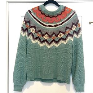Adorable fair isle sweater